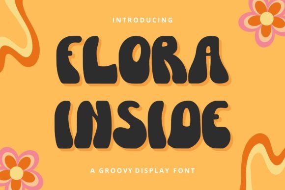 Flora Inside: A Retro Font for Creative Expression