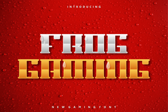 Frog Gaming: A Bold and Unique Display Font for Creative Projects