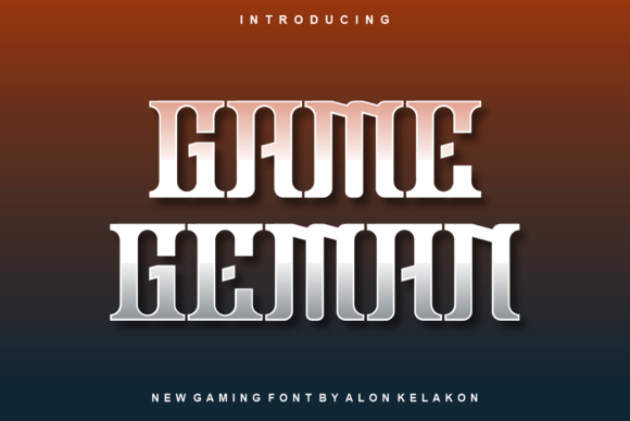 Game Geman: A Modern Display Font for Creative Projects