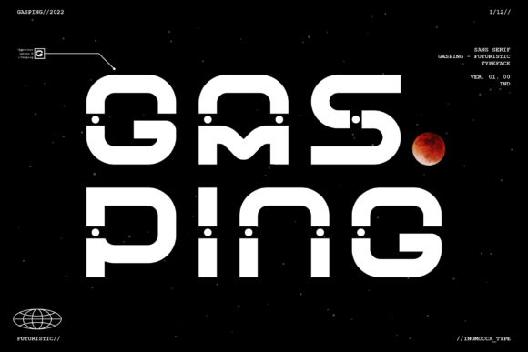 Gasping: A Futuristic Font for Modern Designers