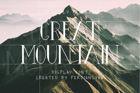 Great Mountain: A Versatile and Fresh Display Font for Modern Design