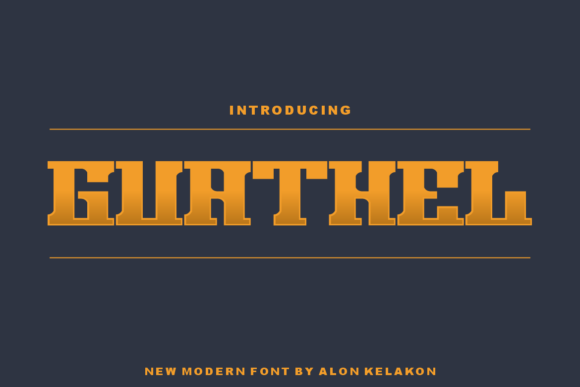 Guathel: A Unique Display Font for Creative Projects