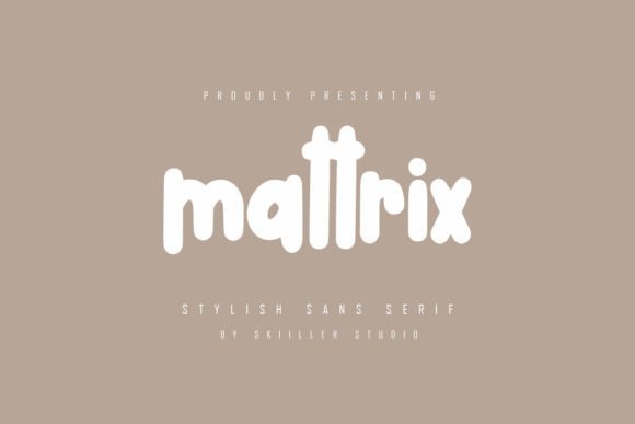 Mattrix: A Bold, Techno-Styled Font for Modern Design