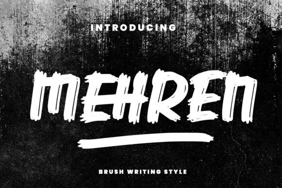 Mehren: A Modern Brush Display Font for Creative Projects