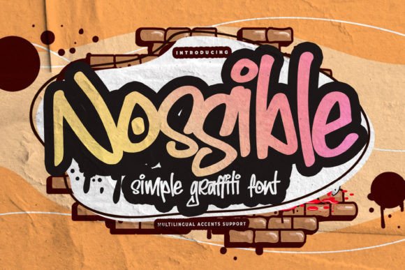 Nossible: A Handmade Graffiti Font with Authentic Style