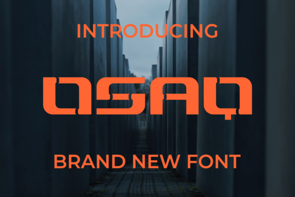 Osaq: A Bold, Modern Display Font for Impactful Design