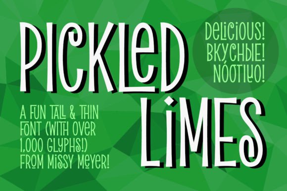 Pickled Limes: A Font That Started With a Single Letter