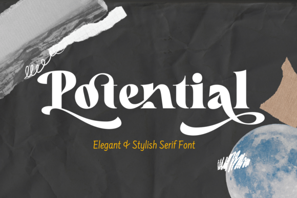 Potential: A Stylish Serif Display Font for Modern Design