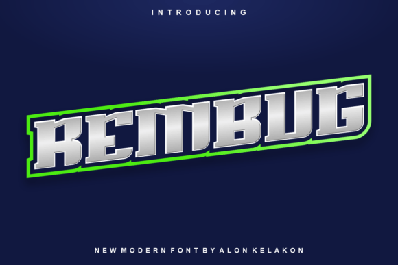 Rembug: A Modern Display Font for Creative Expression