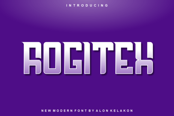 Rogitex: A Modern Display Font for Creative Expression