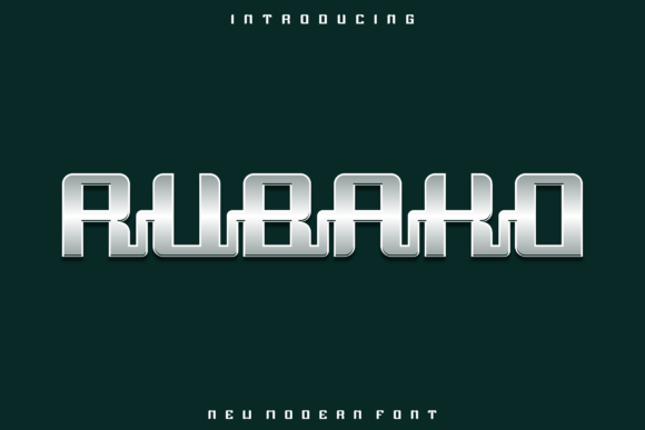 Rubako: A Bold, Stylish Display Font