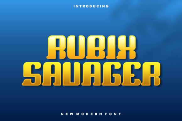 Rubix Savager: A Bold, Authentic Display Font