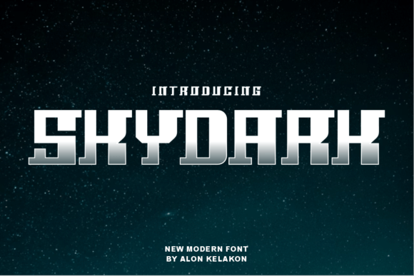 Skydark: A Modern Display Font for Creative Excellence