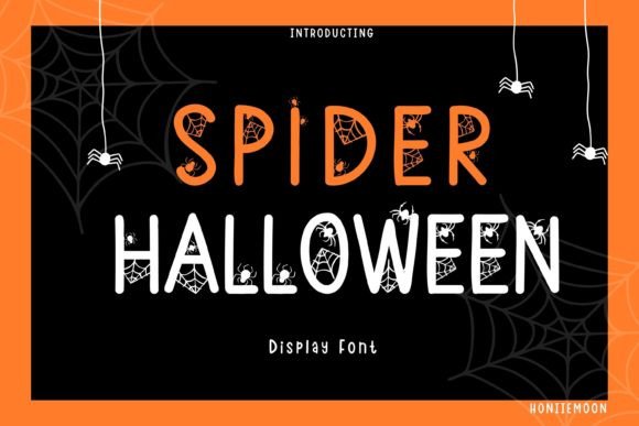Spider Halloween: A Spooky Display Font for Creative Projects