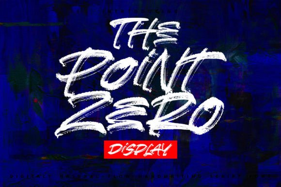 The Point Zero: A Bold, Urban Display Font for Creative Projects
