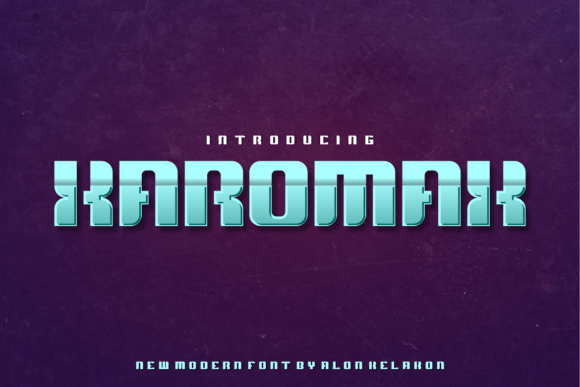 Xaromax: A Modern Display Font for Creative Expression