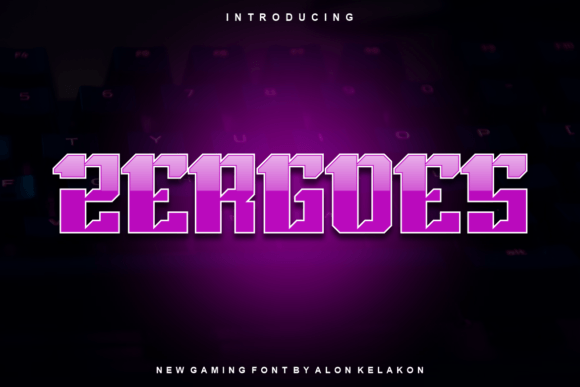 Zergoes: A Modern Display Font for Strategic Design and Creative Expression